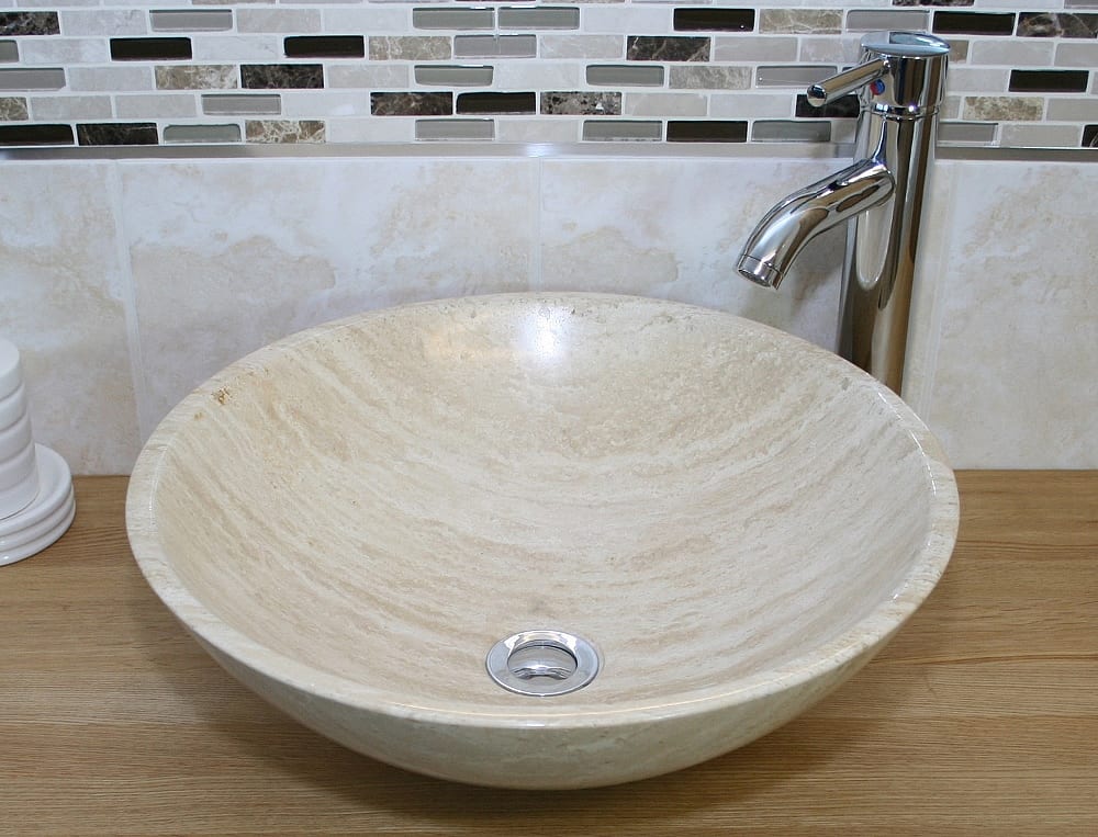 Travertine Bathroom Basin Plug 025t Bathroom Vanity Units