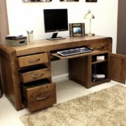 Shiro Walnut Home Office Desk with Style