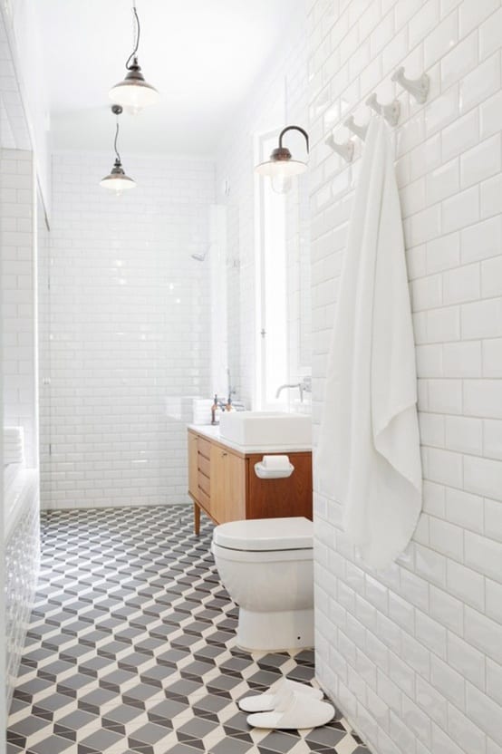 Look Down. Bathroom Floor Tiles Look Down. Bathroom Floor Tiles