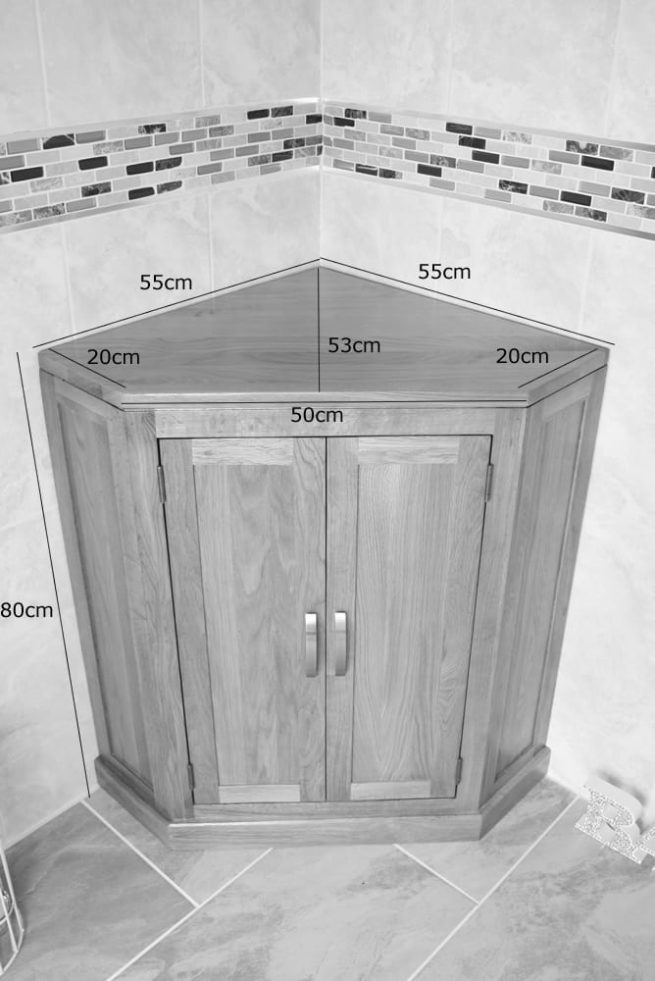 Corner Vanity Unit - Measurements