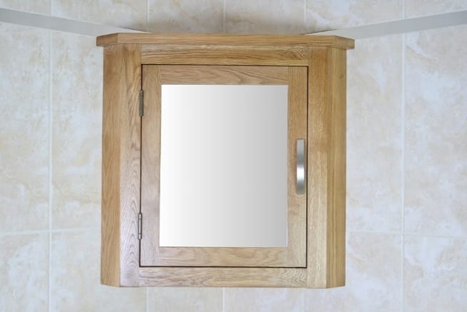 Oak Mirror Bathroom Cabinet