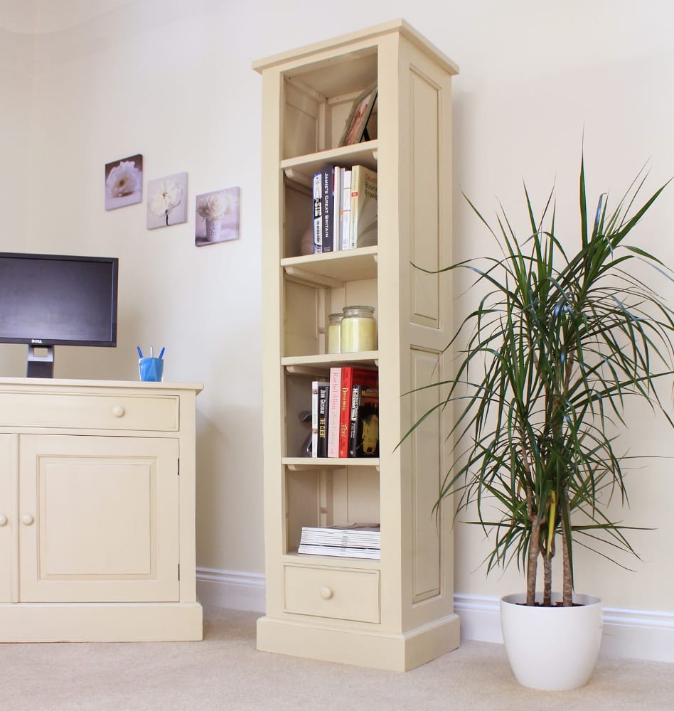 CADENCE SOLID MAHOGANY NARROW BOOKCASE 