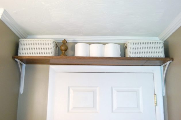 High Bathroom Shelf