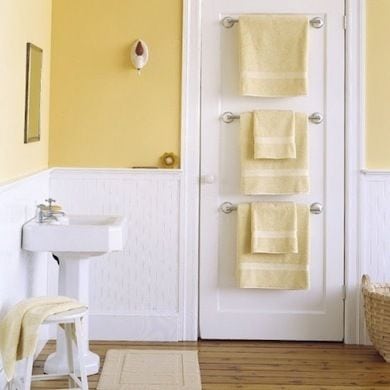 Bathroom Towel Rails on Door