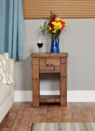 Heyford Rough Sawn Oak Lamp Table