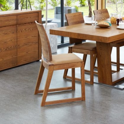 Oak Olten Cappuccino Dining Chair