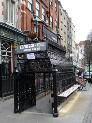 Attendant Cafe Entrance London