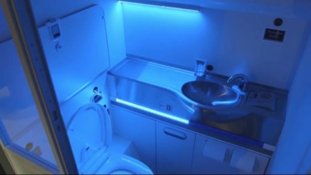 Toilet in Blue Light