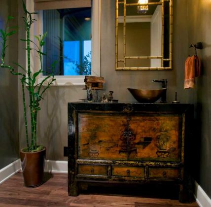 Bathroom Bamboo Plants