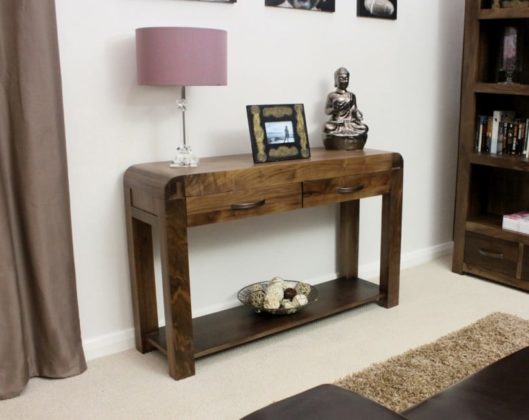 Shiro Walnut Console Table