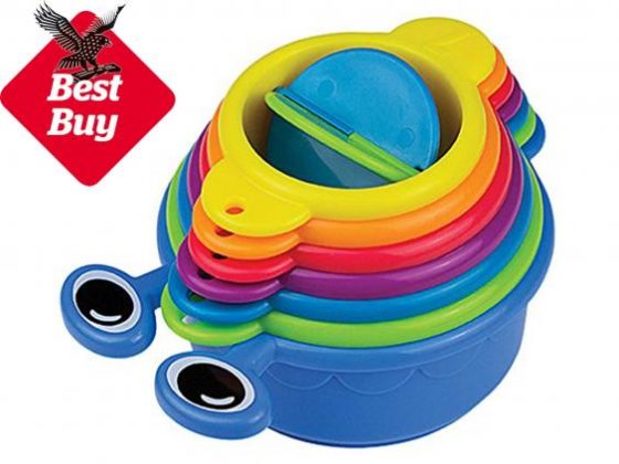 Caterpillar Stackable Bathtime Toy Cups