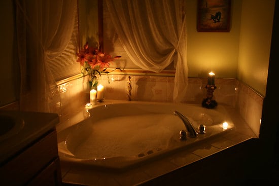 Candle-Light in Bathroom