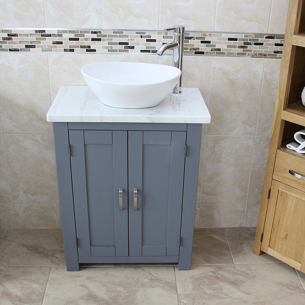 Marble Countertop Ceramic Basin, Bathroom Vanity Units For Countertop Basins