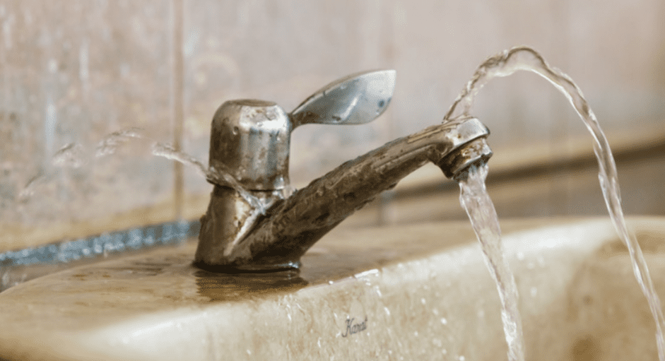 Bathroom Tap with Running Water