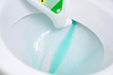 Using Bleach to Clean Toilet