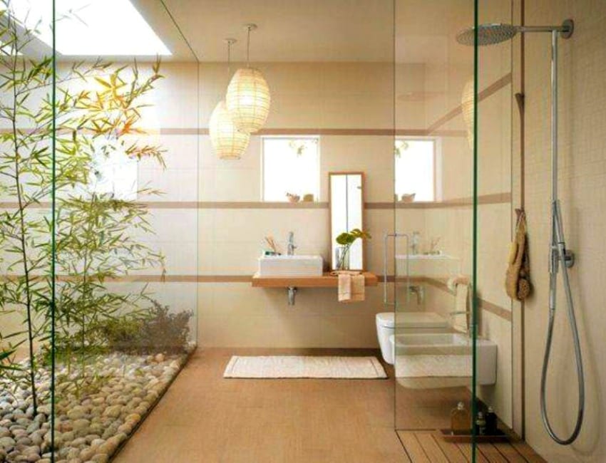 Bamboo styled Bathroom