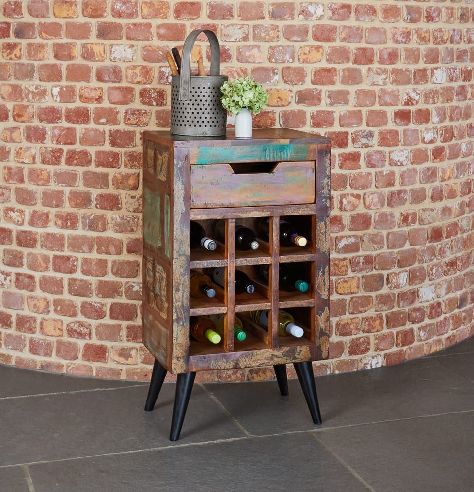 Wonderful Wine Rack & Lamp Table from One Unit