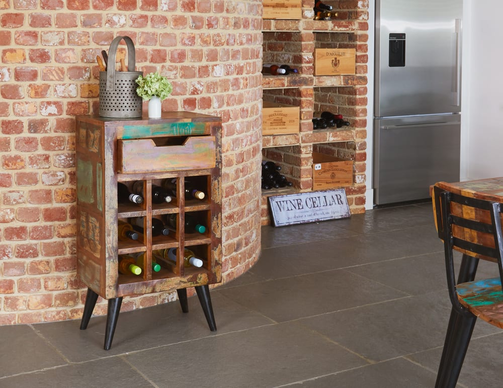 The Lamp Table That Doubles as a Wine Rack