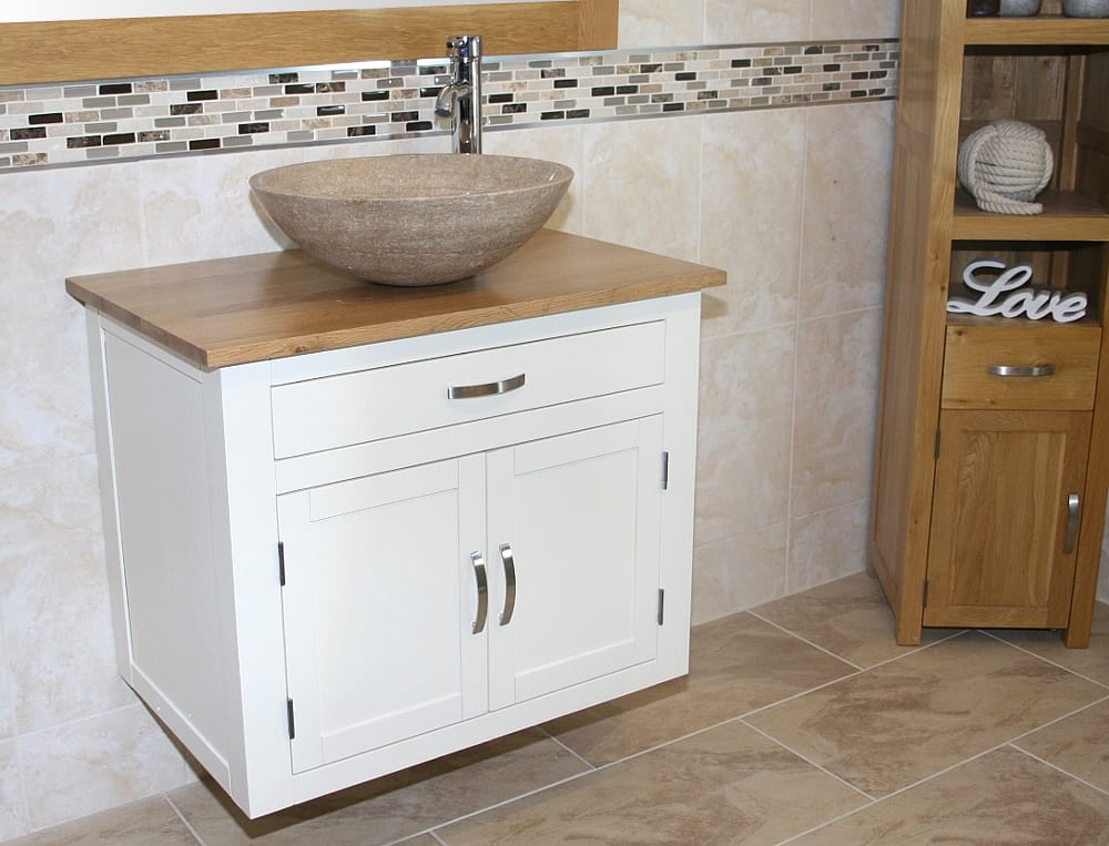 Painted Vanity Unit with Stone Basin