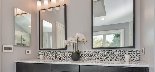 A Stylish Double Basin Bathroom Vanity Unit