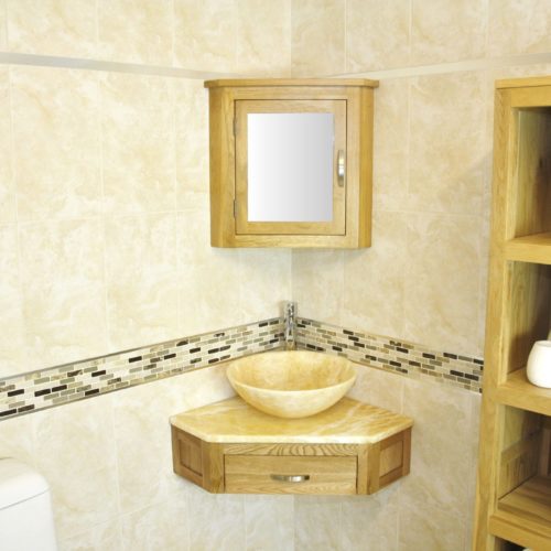 Golden Onyx Top Corner Unit Golden Onyx Basin 501WGO25GO