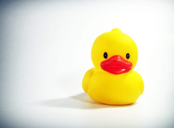 Yellow Plastic Floating Duck