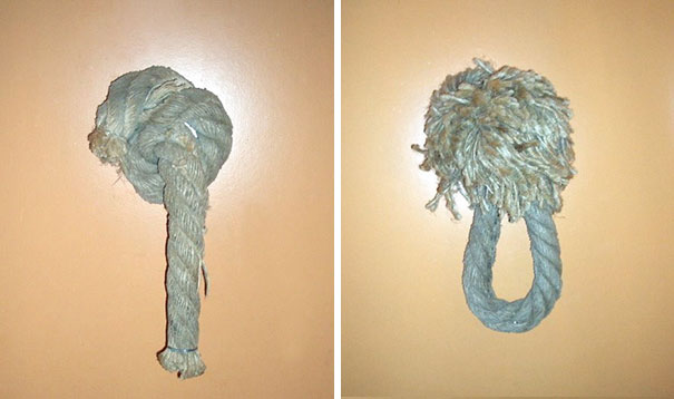 Creative Rope Toilet Sign