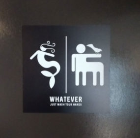 Funny Toilet Sign for Washing Hands