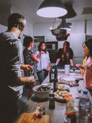 A Busy Family Dinner