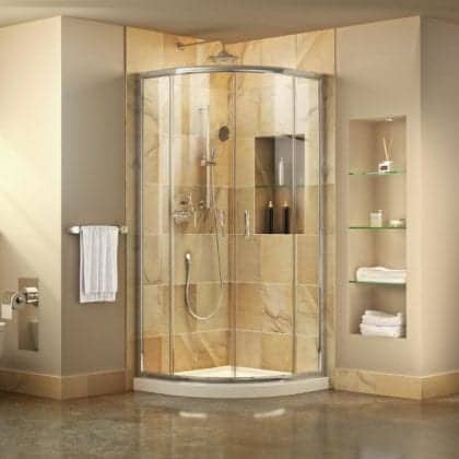 Shower Unit with Transparent Door