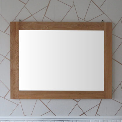 Solid Oak Wall Mirror Medium BAM16B