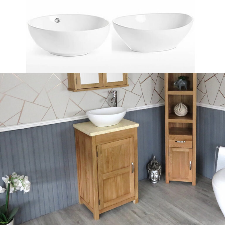 Cream Marble Top Ceramic Basin Unit 308CMCBC