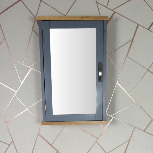 Grey Painted Wall Mounted Bathroom Cabinet 351G ADD ON