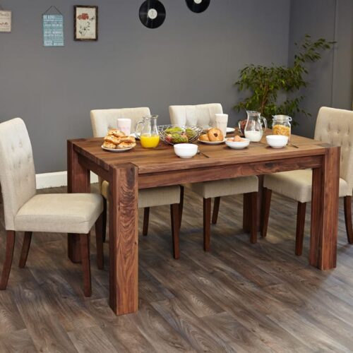 Shiro Walnut 150cm Dining Table (4/6 Seater) CDR04B