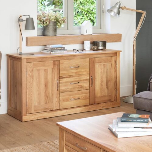 Solid Oak Bathroom Storage Unit COR02A