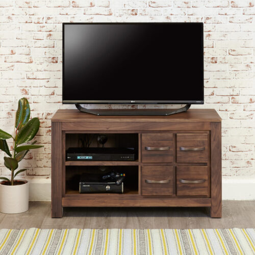 Mayan Walnut Four Drawer Television Cabinet CWC09D