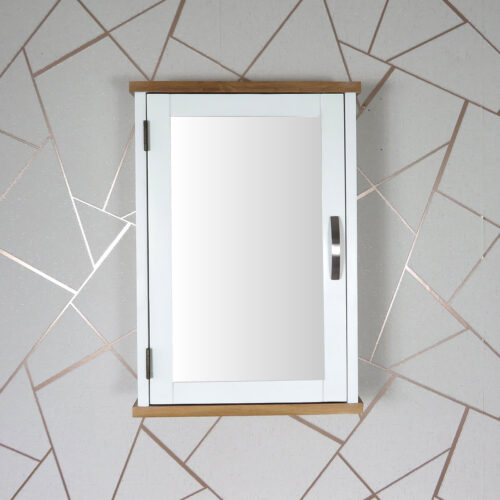 White Painted Wall Mounted Bathroom Cabinet 351P ADD ON