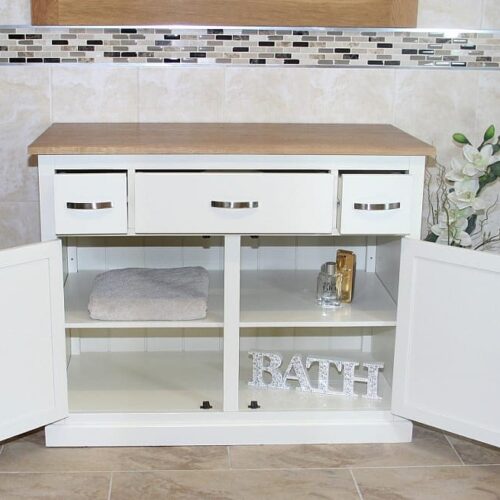 Oak Bathroom Storage Unit 1161P