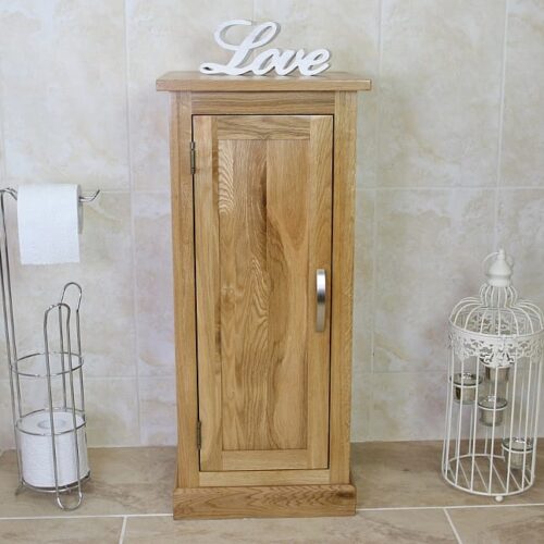 Oak Bathroom Storage Unit 500