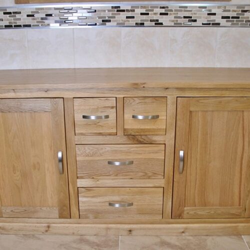 Solid Oak Bathroom Storage Unit 603