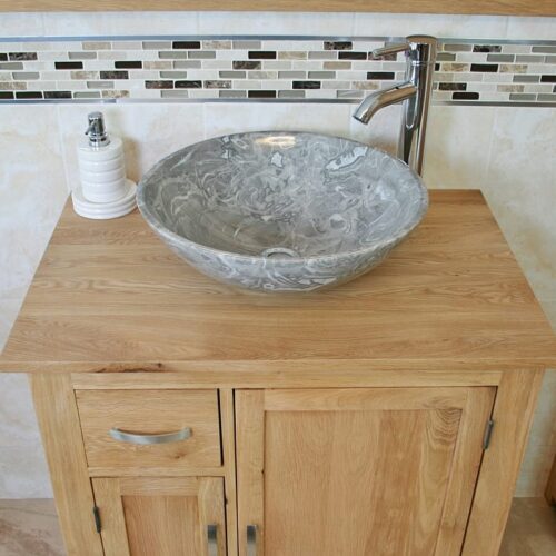 Grey Marble Basin from Above