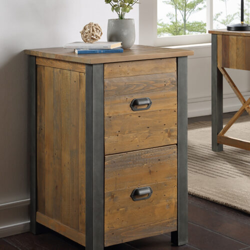 Urban Elegance - Reclaimed Two Drawer Filing Cabinet VPR07A