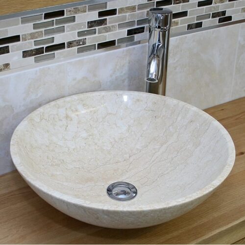 Cream Marble Bathroom & Plug 025CM