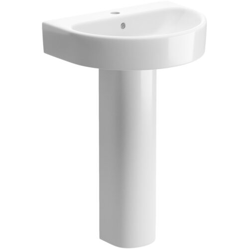 May 555x430mm 1TH Basin & Full Pedestal