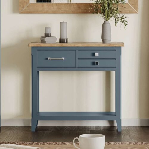 Signature Blue - Reclaimed Small Console Table
