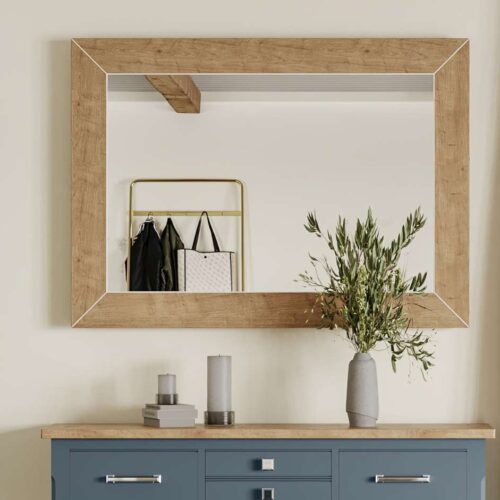 Signature Blue Mirror (Hangs Landscape & Portrait)