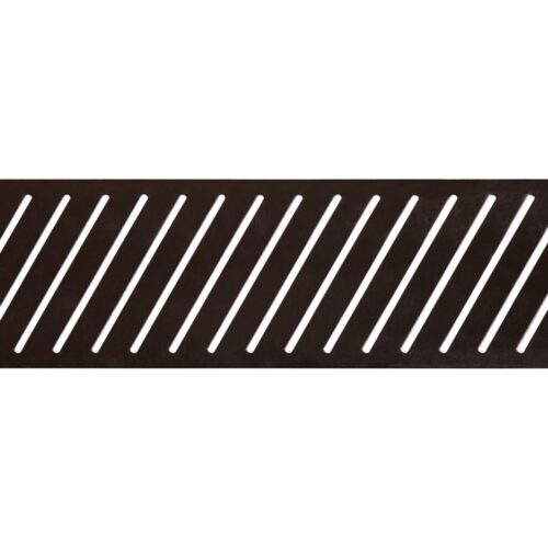 Linear Tray Waste Cover - Matt Black