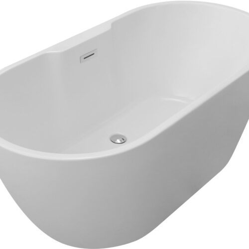 Cutlass Freestanding 1655x745x580mm 0TH Bath - White