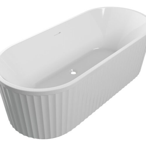 Celest Fluted Freestanding 1700x750x570mm 0TH Bath