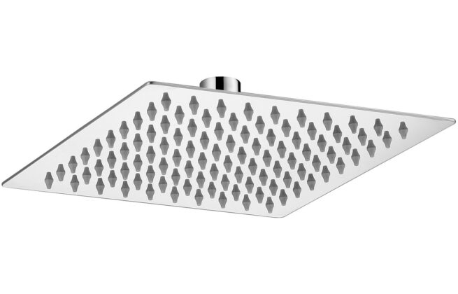 250mm Ultraslim Square Showerhead – St/Steel